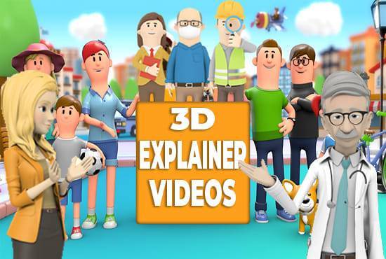 create amazing 3d animated explainer video